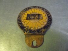 Vintage Kansas Farm Bureau Mutual Insurance License Plate Topper