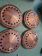 Vintage Mopar Police Dog Dish Poverty Hubcaps Set Of 4 From 1970s