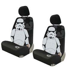 New Disney Star Wars Stormtrooper Car Truck 2 Front Seat Covers Headrest Covers