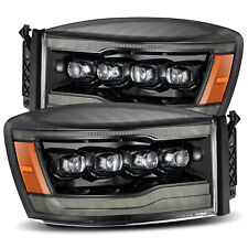 For 06-08 Dodge Ram 1500 2500 Nova Alpha Black Led Projector Headlight Headlamp