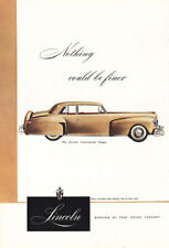 1947 Lincoln Nothing Could Be Finer Vintage Print Ad