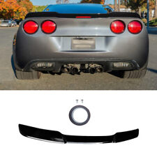 Gloss Black Rear Trunk Wing Spoiler For 2005-2013 Corvette C6 Zr1 Extended Style