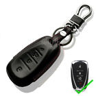 Genuine Leather Key Case Protector Fob Cover Smart Remote Holder For Chevrolet
