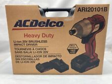 Acdelco 20v Brushless Cordless Li-ion 14 Impact Driver Tool Kit- Ari20101b-new