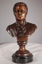 Mozart Bronze Bust Lost Wax Casting With Marble Base