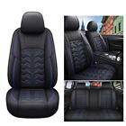 Luxury Universal 5-seats Car Seat Covers Full Set Pu Leather Front Rear Cushion