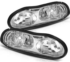 Pair Headlights Assembly For 1998-2002 Chevy Camaro Z28 Chrome Headlamps Lh Rh