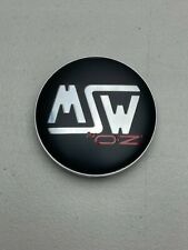 Msw Designed By Oz Matte Blackred Snap In Wheel Center Cap Xc512bw-1