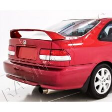 Painted Red Rear Trunk Spoiler Wingled Brake Light Fit 96-00 Honda Civic 2-dr