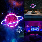 Led Planet Neon Sign Night Light Wall Art Bedroom Bar Decor Waterproof Lamp Usb