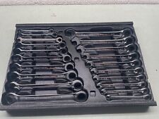 Gearwrench Tool Metric Sae Full Polish Ratcheting Combination Wrench Set