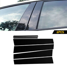 For 2009-2013 Toyota Corolla 6pcs Piano Black Posts Pillar Trim Door Cover Kit