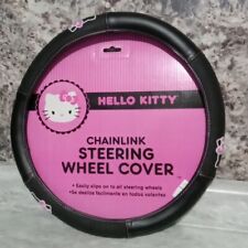 Hello Kitty Steering Wheel Cover Synthetic Leather New 14.5-15.5