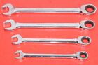 Cornwell 4pc Standard Notched Open Combination Ratcheting 72 Tooth Box Wrenches