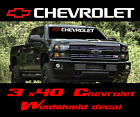 New Chevrolet Windshield Sticker Red Logo Vinyl Decal American Muscle Truck Usdm