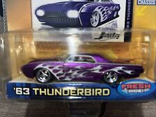 63 Thunderbird 1963 T-bird Purple Flames 164 Dub City Jada Toys Diecast Car