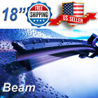 18 Inch Wiper Blades All Season Bracketless Windshield J-hook Beam Style