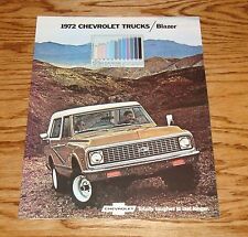 1972 Chevrolet Blazer Sales Brochure 72 Chevy Truck 4x4