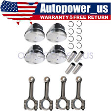 Us Pistons Rings Connecting Rod Kit Fits Buick Chevrolet Gmc Saturn 2.4l