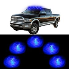 5x Clear Cab Marker Roof Lights Cover5x Blue Instrument Lamps Fits Ford F-350
