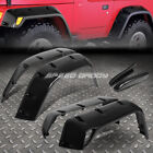 For 97-06 Jeep Wrangler 7 Textured Black Pocket-riveted Wheel Fender Flares
