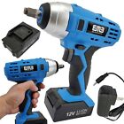12v Max Brushed Powerful Cordless Impact Wrench Drive Tool Li-ion Battery 38 In