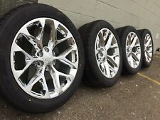  22 Chevrolet Silverado Chrome Snowflakes Wheels Rims Tires Gmc 5668 Suburban
