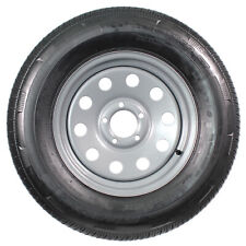 Radial Trailer Tire On Rim St20575r15 Load C 5 Lug Silver Modular Wheel
