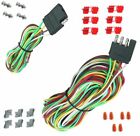 25 4 Way Trailer Wiring Connection Kit Flat Wire Extension Harness Boat Car Rv