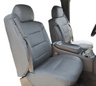 Chevy Silverado 2000-2002 Grey Leather-like Custom Front Seat 2arm Covers
