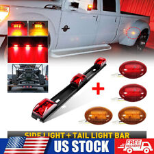 For 99-10 Ford F350 5pcs Redamber Led Dually Bed Fender Lights Id Tail Light