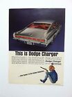 1966 Dodge Charger Vintage Original Print Ad Automobile