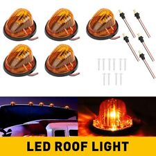 5x Amber Lens Led Cab Roof Marker Lights For 73-87 Chevy C102030506070 Gmc