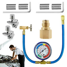 R134a Car Ac Manifold Gauge Kit Ac Refrigeration Recharge Measuring Coupler Set