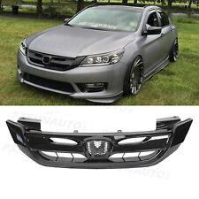 Fit 2013 2014 2015 Honda Accord Gloss Black Jdm Mod Style Front Bumper Grille