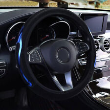 Car Steering Wheel Cover Anti Slip Blue Leather Protector 1538cm Universal