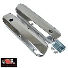 Small Block Ford Polished Fabricated Aluminum Valve Covers 5.0 289 302 351w Sbf