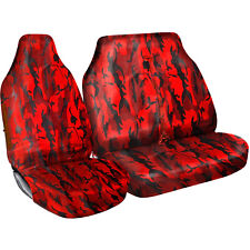 Shield Autocare Heavy Duty Waterproof Camo Red Camouflage Van Seat Covers 21