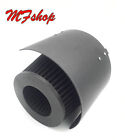 Black 3 Inch 3 76mm Cold Air Intake Cone Filter Universal Fit Heat Shield