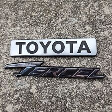 Toyota Tercel Deluxe Badge Emblems L10 Bj 1980 75442-16020 75441-16030