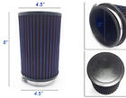Tall Blue 3 Inch 3 76mm Cold Air Intake Cone Filter Universal Fit Fitment