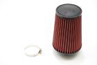 1320 Performance 4 Inch Universal Air Filter Cone Reusable Tall Version Red
