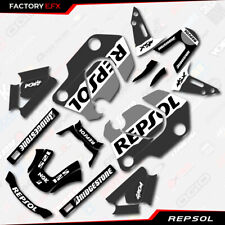 Gray Black Repsol Graphic Sticker Kit Fits Honda Grom Msx125 21-22 2021 2022