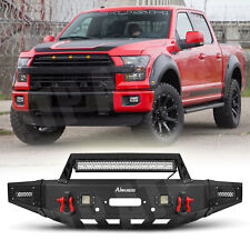 Front Bumper Wlight Winch Plate For Roush Ford F150 2015-2017excluding Raptor