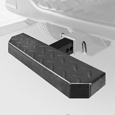 Universal Hitch Step For 2 Receivers Anti Slip Rust Towing Bumper Guard Step