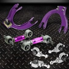 Frontrear Camber Controladjuster Suspension Kit For 92-95 Civic Eg Eh Purple