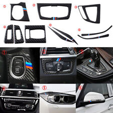 10pc For Bmw 3 4 Series F30 F34 2013-2019 Carbon Fiber Cover Frame Accessories