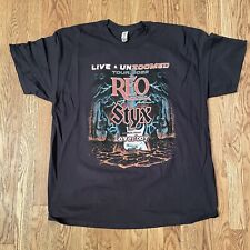 Reo Speedwagon Styx Loverboy Live Unzoomed Tour 2022 T-shirt Xl New Old Stock