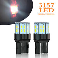 3157 3057 Led Reverse Backup Light Bulbs White Super Bright Plugplay 6000k
