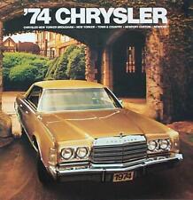 1974 Chrysler New Yorker Newport Town And Country Wagon Dealer Sales Brochure